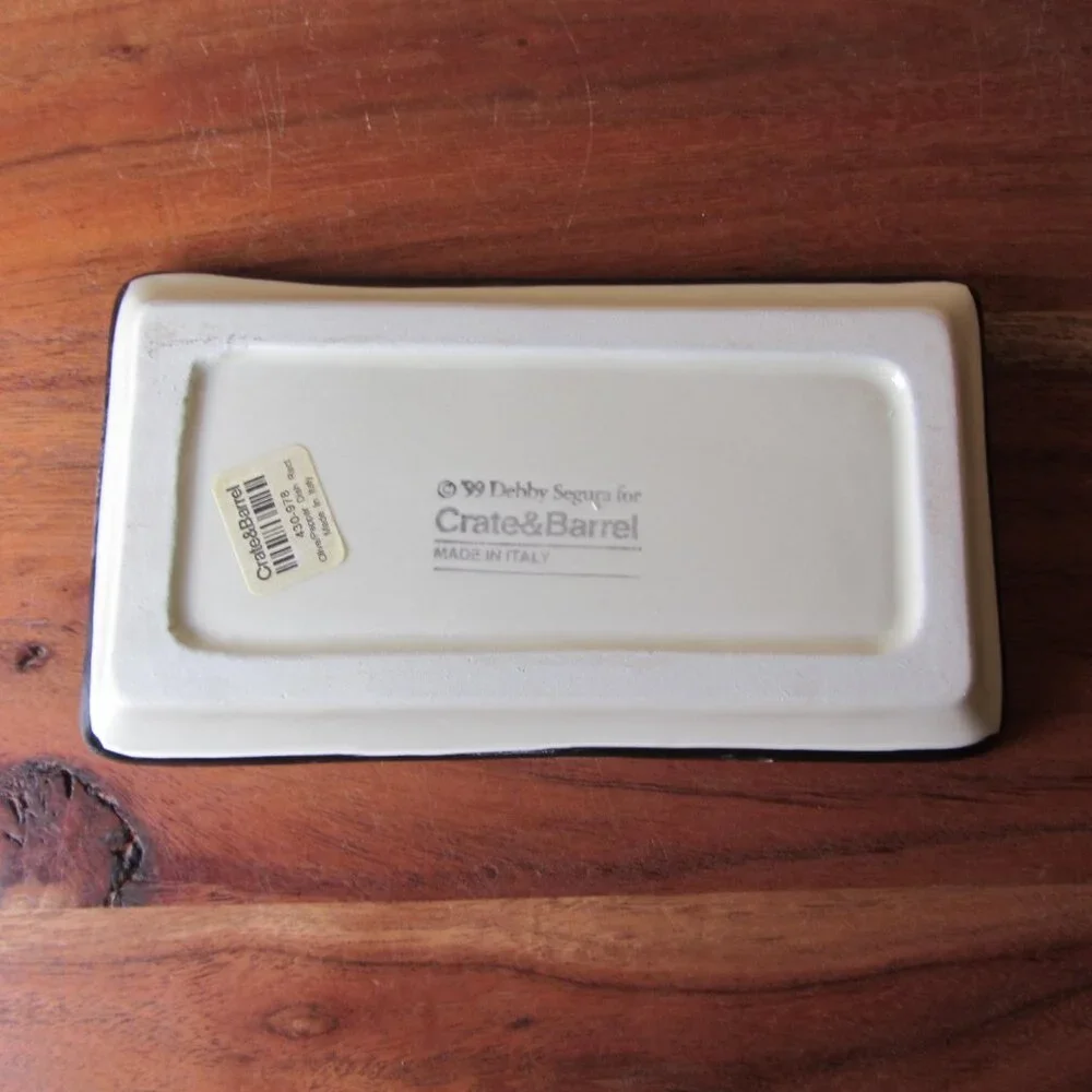 3 for $24 - debby segura for crate & barrel 430-978 1999 italy plate (W6352)